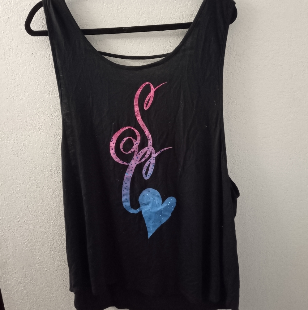 Black pink blue so cal tank
